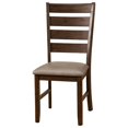 thumbnail image 1 of Wooden Side Chairs With Ladder Back Design Set Of 2 Brown, 1 of 2