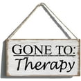 thumbnail image 1 of Wooden Sign Decorations Gone To Therapy Funny Family Humor Go Rustic Wall Hanger Farmhouse Wall Art Wall Decor For Home 12 X 6 Inch, wood9, 1 of 7