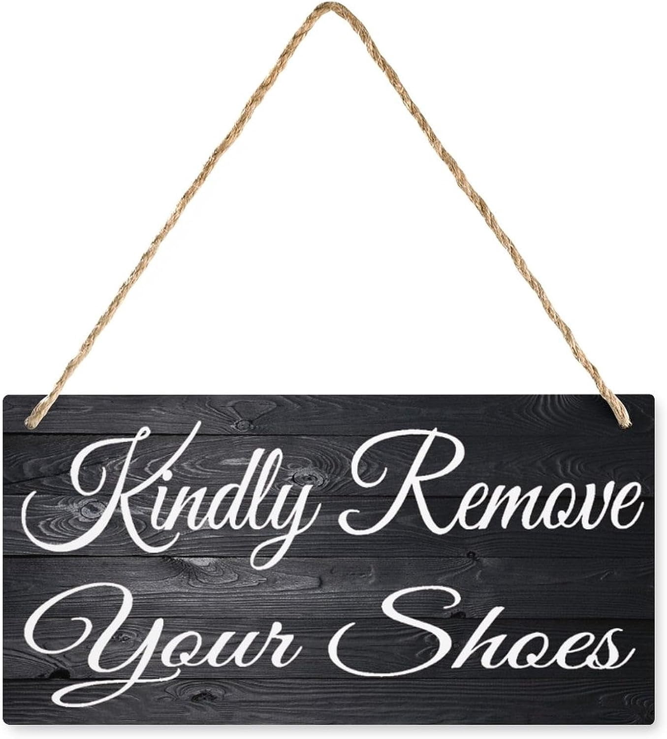 Wooden Sign Kindly Remove Your Shoes - Walmart.com