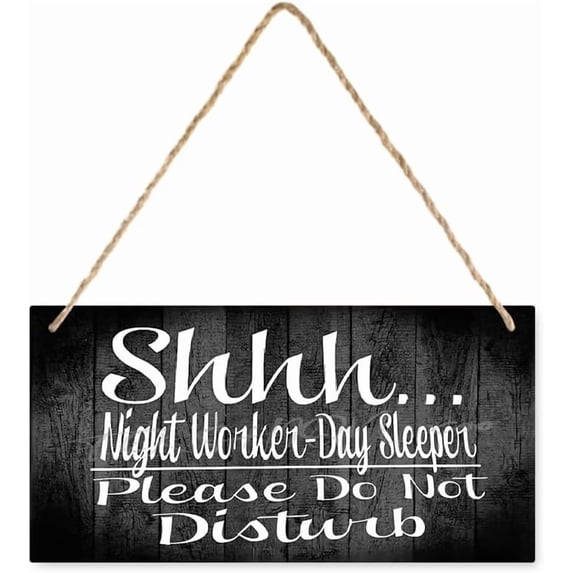 Wooden Sign, Moon Pattern Do Not Disturb Quote, Farmhouse Solid Wood ...