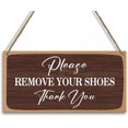Wooden Sign Please Remove Your Shoes - No Shoes House Decor - Walmart.com