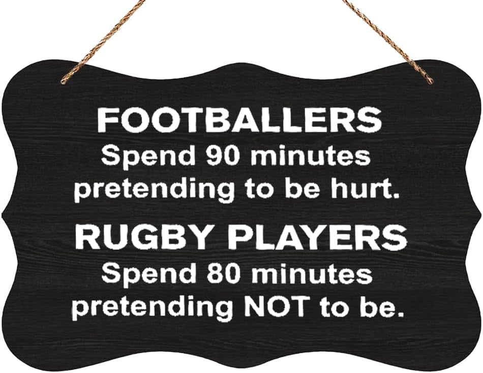 Wooden Sign Room Decorations Sports Sign Rugby Wanna Ruck Rugby Sign ...