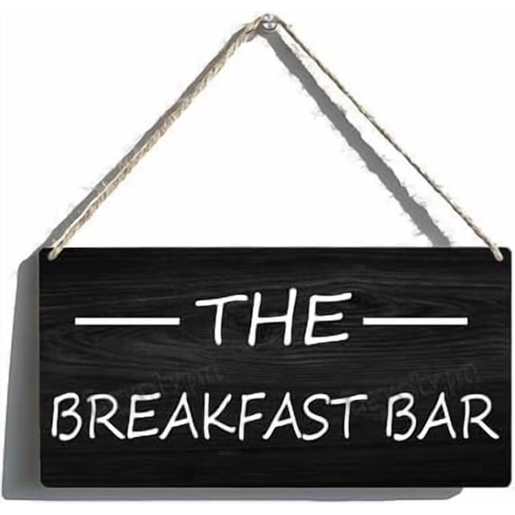 Wooden Sign, The Breakfast Bar, Farmhouse Wall Art Decoration, 8x12 ...