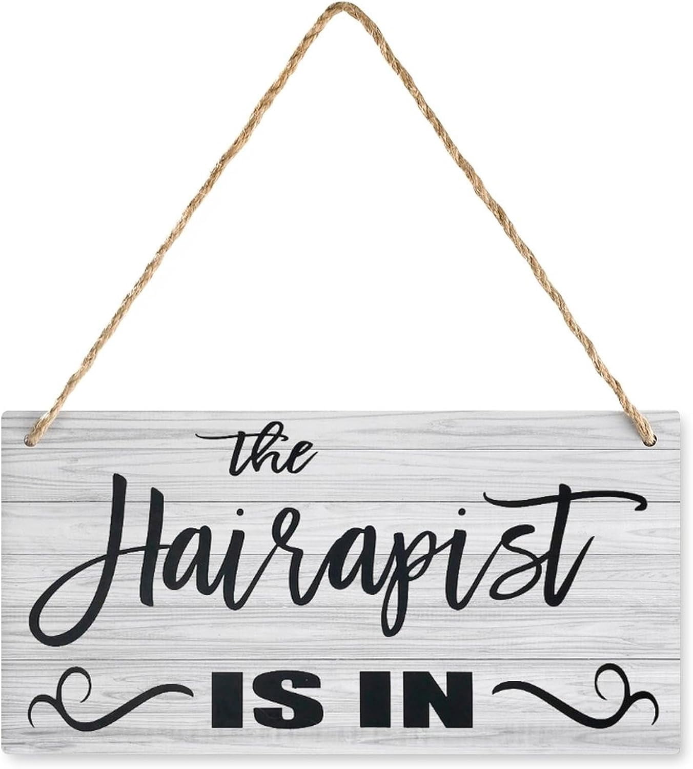 Store Sign Flashcard Wooden Sign The Hairapist is in - Hair Stylist Inspirational Wall Decor ...