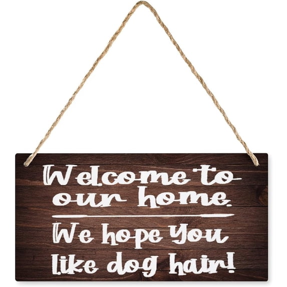 Wooden Sign for Front Door Welcome to Our Home - Hanging Printed Plaque ...