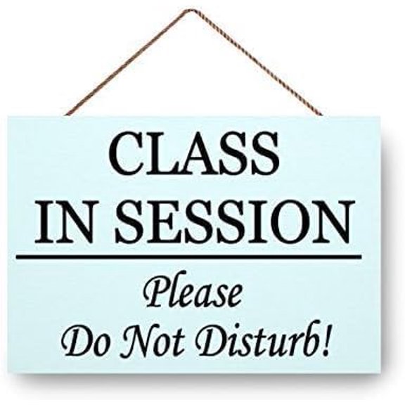 Wooden Signs/Class in Session Please Do not Disturb Kitchen Cafe Pub Decor, Wood wal Art, Rustic Wood decor gift 8x12 INCH