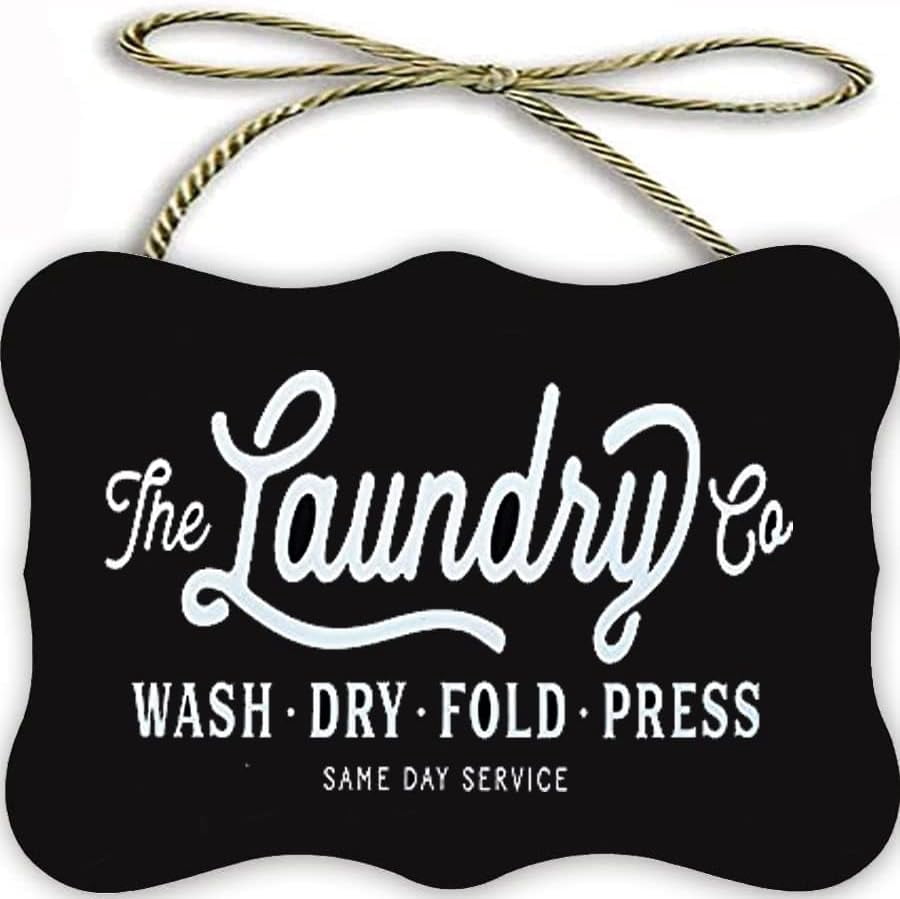Wooden Signs/Funny Bathtub Icon Vintage Laundry Sign Wall Art Decor ...