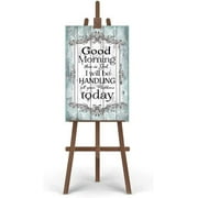 Wooden Signs - Good Morning, This is God. I Will Be Handling All Your Problems Today Wood Sign, Kitchen Cafe Pub Decor, Wood Art, Rustic Wood Decor Gift, 12x18 INCH