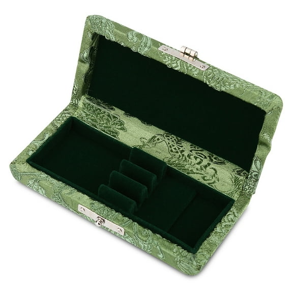 Wooden Silk Cloth Cover Reed Case Holder Storage Box for 3pcs Oboe Reeds