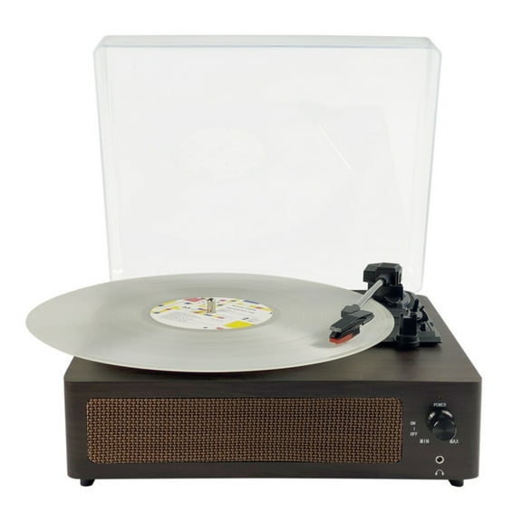 Wooden Simple Vintage Phonograph Wireless Vinyl Record Player With Cover Dust Jukebox ,Easy to Use