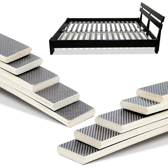 Wooden Slats Bed Slats Replacement for Slatted Metal Bed Frame, Under Mattress Support Foundation Platform Repair Parts, Easy Assembly