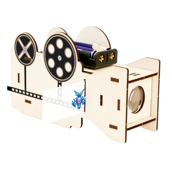 Wooden Slide Projector Craft For Teaching Physics Optics Principles In Classroom