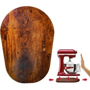 PQPO Wooden Sliding Mat for Kitchen Attachments, Tabletop Sliders, and Blender