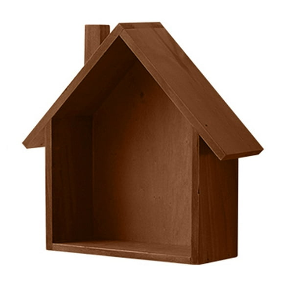 Wooden Small House Retro And Nostalgic Wall Decoration Shelf Minimalist