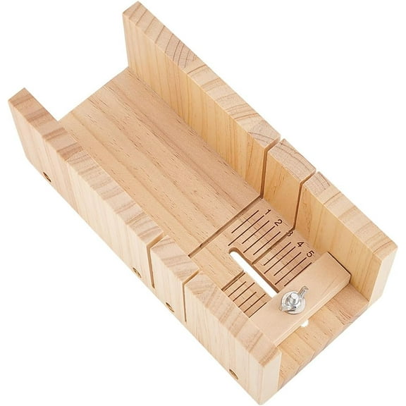 Wooden Soap Cutting Box Soap Cutter Adjustable Wood Soap Slicer Cutting Tool Trimming