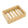 thumbnail image 1 of Wooden Soap Holder, Bamboo Soap Dish for Shower, Bathroom Soap Case with Drainage, Hand Craft Case Holders, Drain Box Bar Soap Holder Tray, 1 of 9
