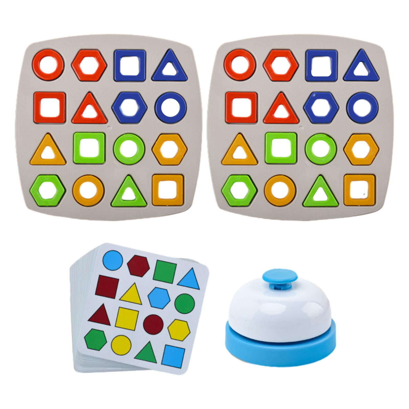 Wooden Sorting Stacking Block Shape Matching Puzzle Fine Motor Skill Busy Board Sensory Toy