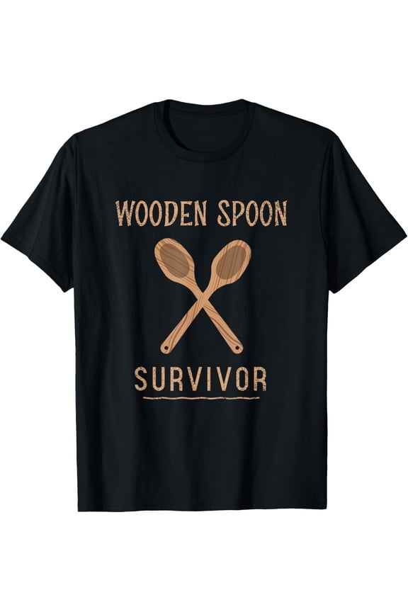 Wooden Spanking Spoon Survivor, & T-Shirt