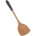 thumbnail image 1 of Wooden Spatula with Long Handle for Cooking Kitchen, Wood Turners for Frying, Non-Scratch Wood Flat Spatula, Flat Non-Stick Kitchen Cookware for Mixing and Cooking, Long Handle Scraper, 1 of 9
