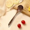thumbnail image 1 of Wooden Spatula Spoon for Cooking | Teak Wood Kitchen Utensil | Non-Stick Pan Safe Mixing & Salad Tool | Solid Wood 1-Piece Brown Spoon, 1 of 6