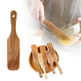 thumbnail image 1 of Wooden Spatula Thin Nonstick Acacia Wood, Flat Spatulas Handmade for Kitchen Gifts, Ideal Cookware Utensils for Baking Scraping Mixing(S Shovel), 1 of 8