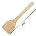 thumbnail image 1 of Wooden Spatula Wooden Turner,Cuisine Wood Spatula with Wood Handle Heat Head with Curved Front for Scooping & Scraping Kitchen Spatulas for Cooking,Cooking Utensils,Corner Spoon Scraper,N,11.36", 1 of 6