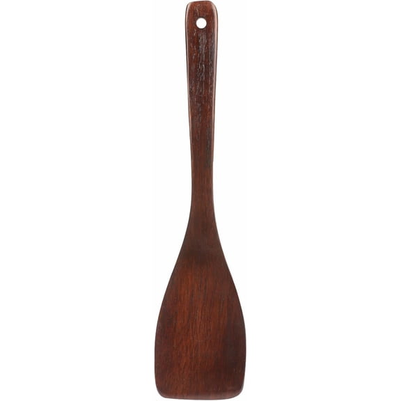Wooden Spatula for Cooking, Long Handle Wood Spatulas for Non Stick Frying Pan, Right Hand Wood Turner for Cooking Kitchen Cookware