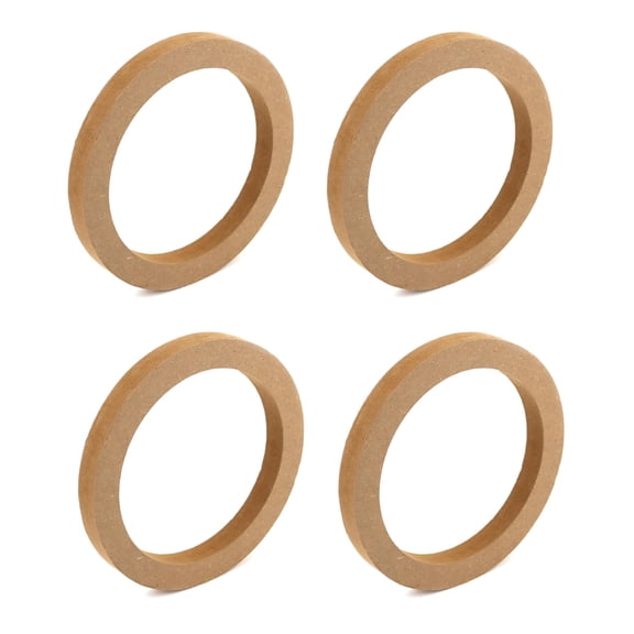 Wooden Speaker Spacer Rings, 4 Pcs 6.5" Car MDF Speaker Ring, MDF Tweeter Wood Rings For 6.5 Inch Speakers TAPDRA Accessory Part