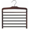 thumbnail image 1 of Wooden Specialty Multi-Pant Hanger (Walnut & Chrome), 1 of 5