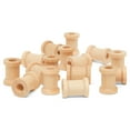 thumbnail image 1 of Wooden Spool for Crafts 1/2 x 5/8-inch Pack of 100, Small Empty Thread Spools, Wood Spools for Crafts with Wooden Spindles, by Woodpeckers, 1 of 7