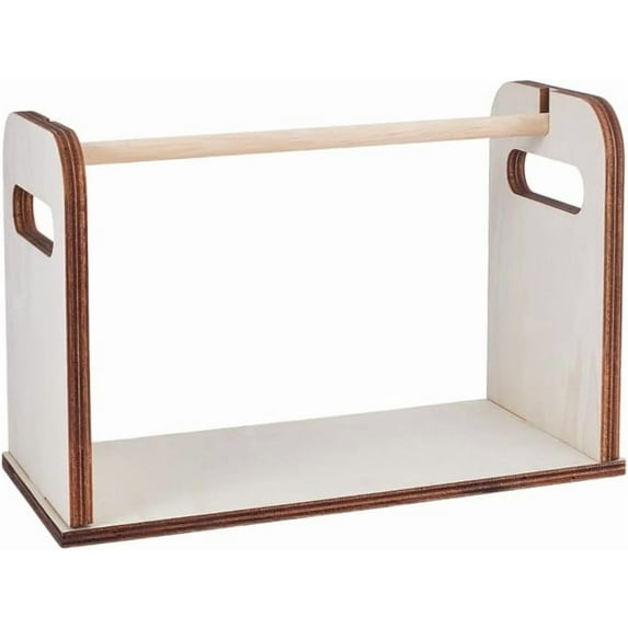 Wooden Spools Holder Sewing Yarn Roll Holder MDF Adjustable Paper Roll Holders Dispenser Thread Rack Spools Organizer