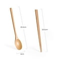 Wooden Spoon Chopsticks Set Korean Wood Soup For Eating Mixing Strring