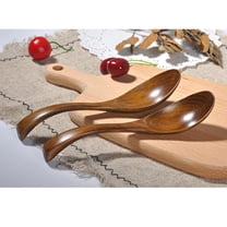 Wooden Spoon, Multi-Purpose Kitchen Utensil For Soup And Tea Preparation, Ideal For Home Cooking And Dining Settings, 17.5Cm Length 4Cm Width Food-Safe Natural Wood Tableware For