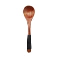 thumbnail image 1 of Wooden Spoon, Soup Spoon, Household Kitchen Utensil, Long Handle Exquisite Japanese Design Durable Natural Wood, 1 of 7