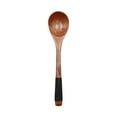 thumbnail image 1 of Wooden Spoon, Soup Spoon, Household Kitchen Utensil, Long Handle Exquisite Japanese Design Durable Natural Wood, 1 of 7