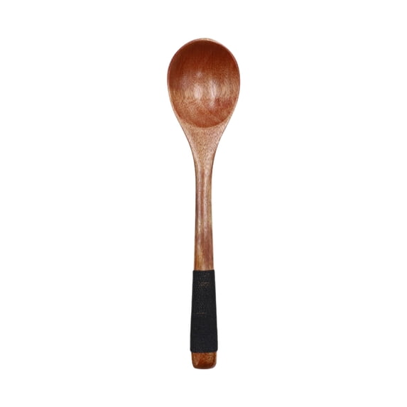Wooden Spoon, Soup Spoon, Household Kitchen Utensil, Long Handle Exquisite Japanese Design Durable Natural Wood