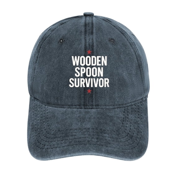 Wooden Spoon Survivor Navy Baseball Cap for Men Women, Adjustable Snapback Hats Cotton Hat