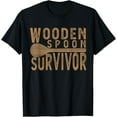 thumbnail image 1 of Wooden Spoon Survivor Shirt - I Survived Wooden Spoon T-Shirt men and women can wear, black, white, gifts, 1 of 4