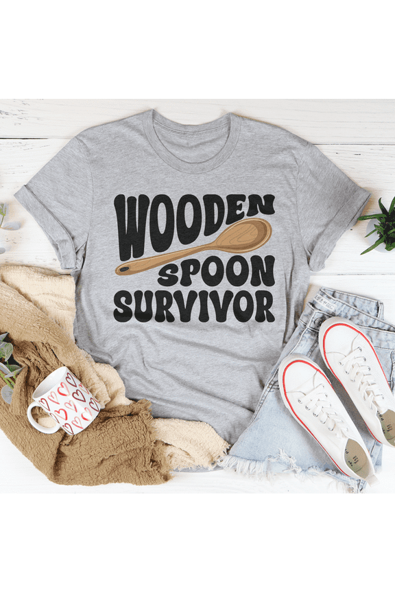 Wooden Spoon Survivor Tee White S Peachy Sunday T-Shirt
