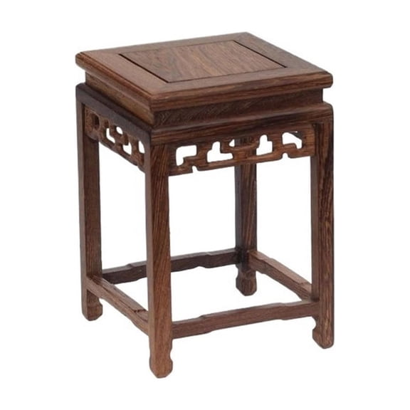 Wooden Square Display Stand for Potted Plant Teaware & Small Plants
