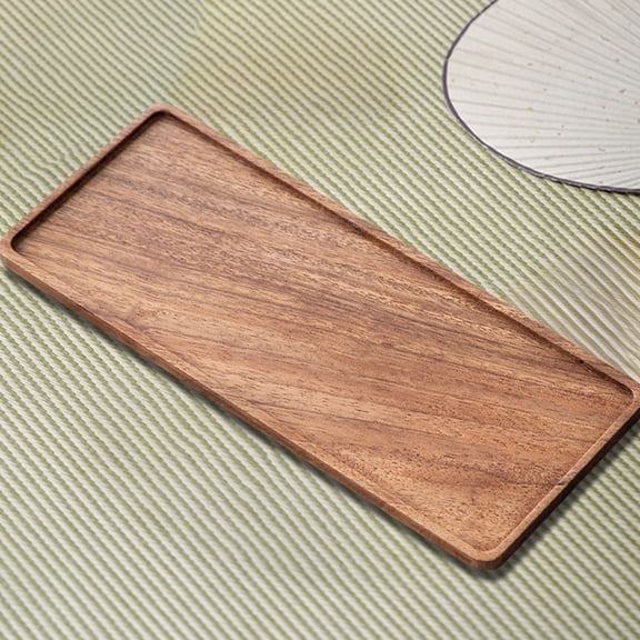 Wooden Square Tea Tray, Multi-Purpose Tea Cup Holder, Snack and Candy Serving Tray, Traditional Chinese Tea Accessories Tray