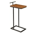 thumbnail image 1 of Wooden Square Top with Black Metal Base Side Table, 1 of 1