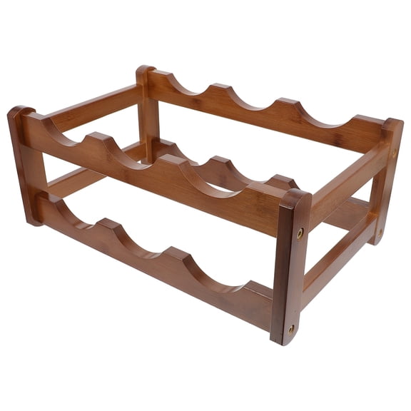 Wooden Stackable Bottle Glass Holder for Kitchen Bar