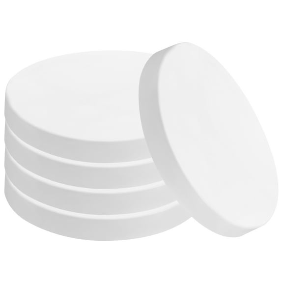 White PVC Wooden Stake Caps for Piling, Dock Replacement, Sewer Pipe Cover, Letter Nail, 5 Pieces