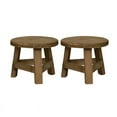 thumbnail image 1 of Wooden Stand 7" x 6" Brown Wooden High Stool Plant Stand (2 Count), 1 of 3
