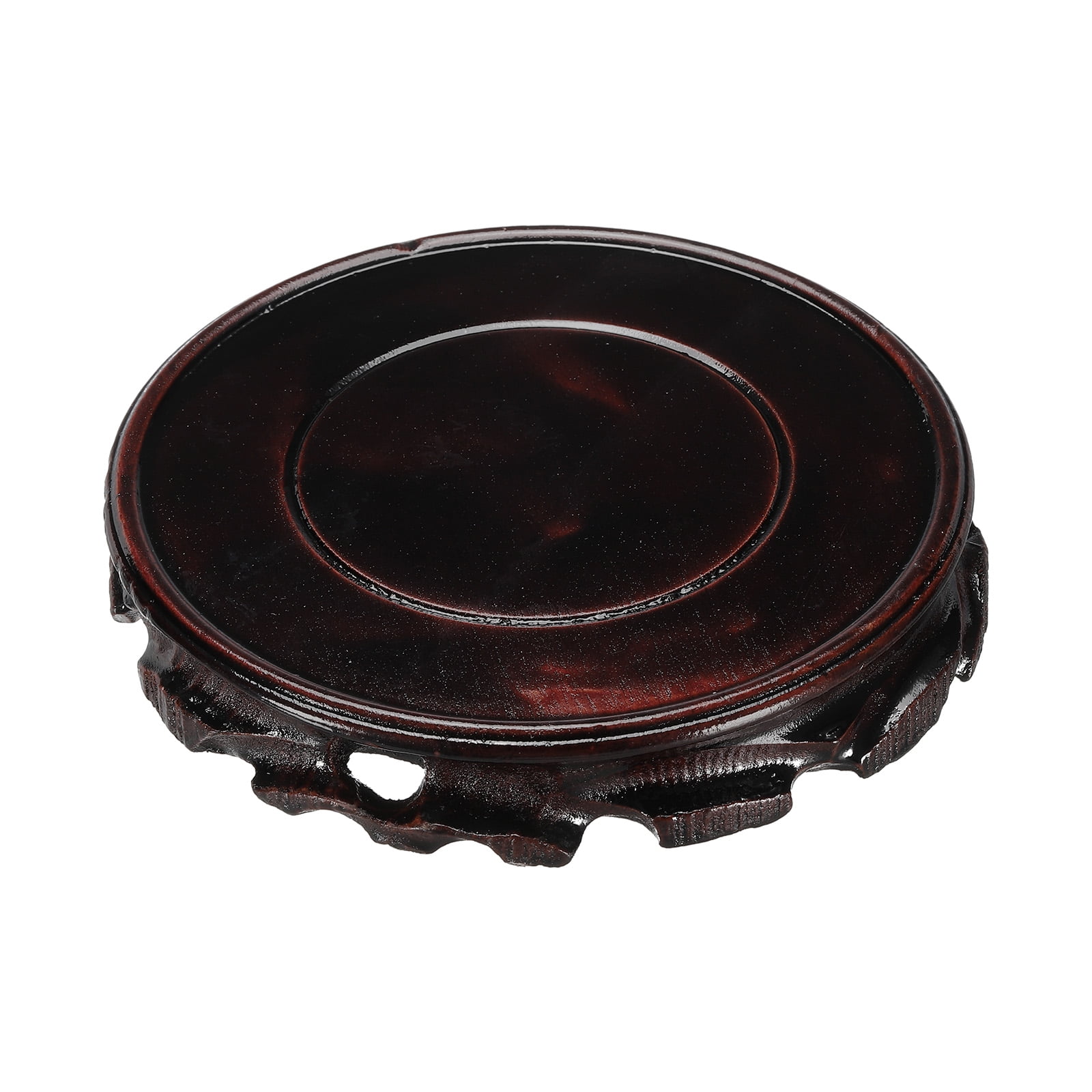 Wooden Stand Holders Displays Base 140mm Diameter Black for Vase Bonsai  Stone - Walmart.com