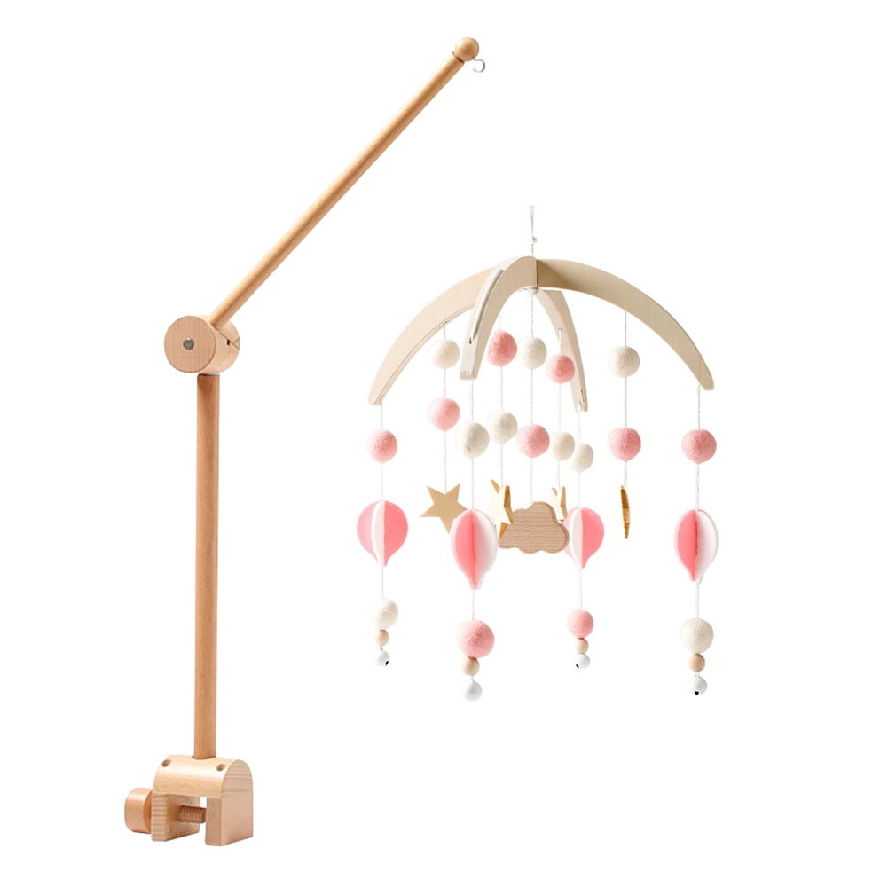Wooden Star Baby Crib Bell – Hanging Infant Bed Bell Mobile for Nursery, Sleep, and Room Decoration