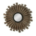 thumbnail image 1 of Wooden Starburst Wall Mirror, Brown, 1 of 1
