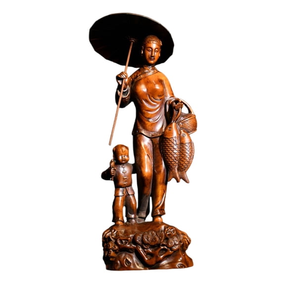 Wooden Statues And Figurines Couple Figurine Sculpture Home Decor Harmony Unity Joy Bliss Union Prosperity Concord Accord Amity