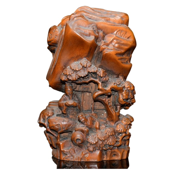 Wooden Statues And Figurines Hand Carved Li Bai Chinese Oriental Traditional Poet Scholar Figurine Sculpture Deco Room Decor